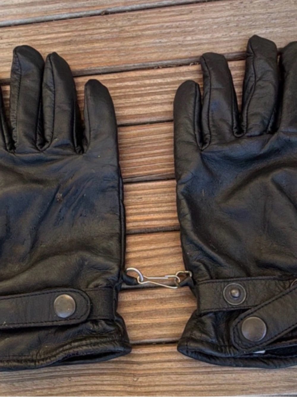 FIRST Black Leather Lined Women’s  Gloves XS FI-115-GL Wrist Winter Driving
